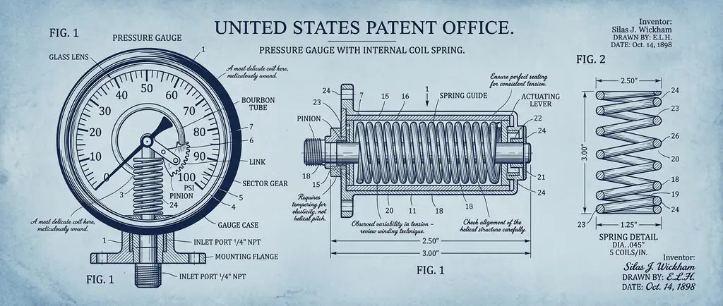 Tension springs schematic diagram